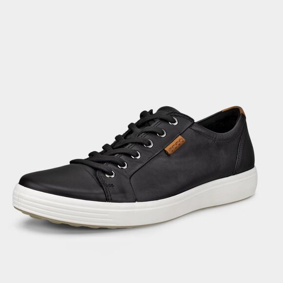 NWT ECCO Men's Soft 7 Sneaker in Black Size 44 - Picture 1 of 14